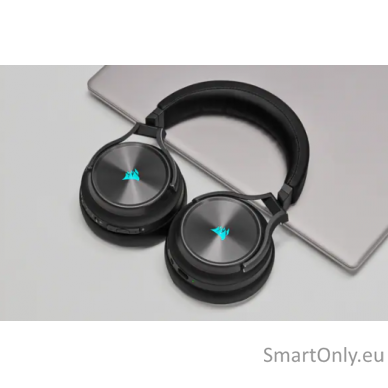 Corsair High-Fidelity Gaming Headset VIRTUOSO RGB WIRELESS XT Built-in microphone, Over-Ear, Black 8