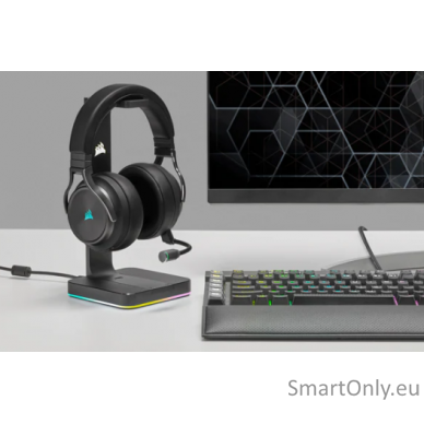 Corsair High-Fidelity Gaming Headset VIRTUOSO RGB WIRELESS XT Built-in microphone, Over-Ear, Black 9