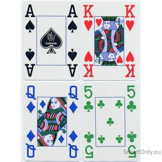 Copag 4 Colour pokerio kortos (Mėlynos) 2 Copag 4 Colour pokerio kortos (Mėlynos) 2