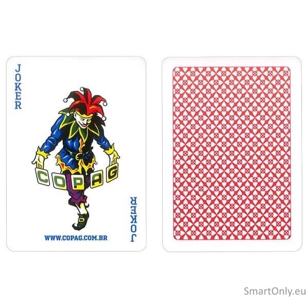 Copag 4 Corner Jumbo pokerio kortos baltoje dėžutėje (Raudonos) 2 Copag 4 Corner Jumbo pokerio kortos baltoje dėžutėje (Raudonos) 2
