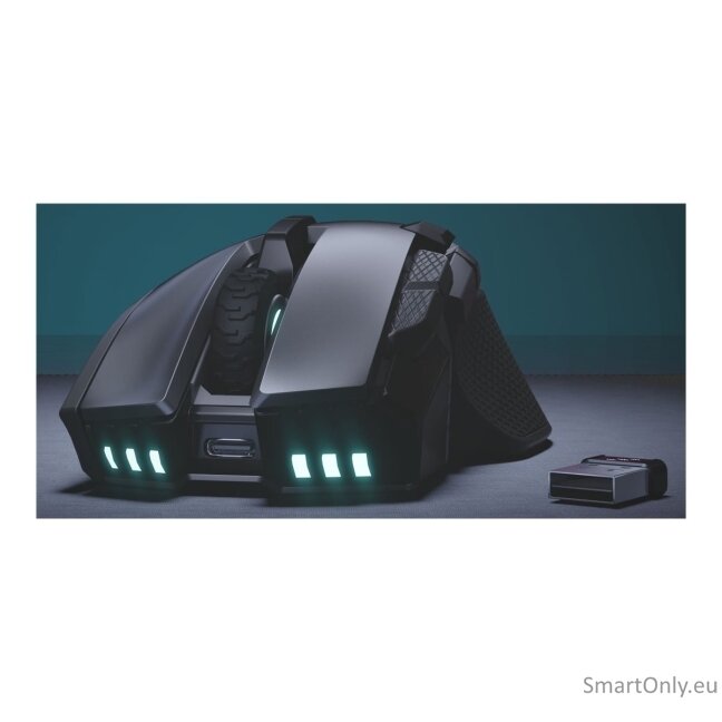 Corsair IRONCLAW SE | Gaming Mouse | Wireless/Wired | 2.4GHz, Bluetooth, USB-C | Black 9 Corsair IRONCLAW SE | Gaming Mouse | Wireless/Wired | 2.4GHz, Bluetooth, USB-C | Black 9