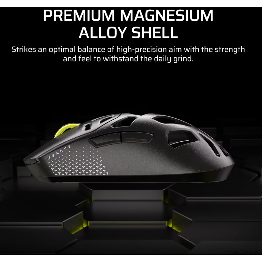 Corsair SABRE V2 PRO | Gaming Mouse | Wireless/Wired | 2.4GHz, Bluetooth, USB-C | Black 5