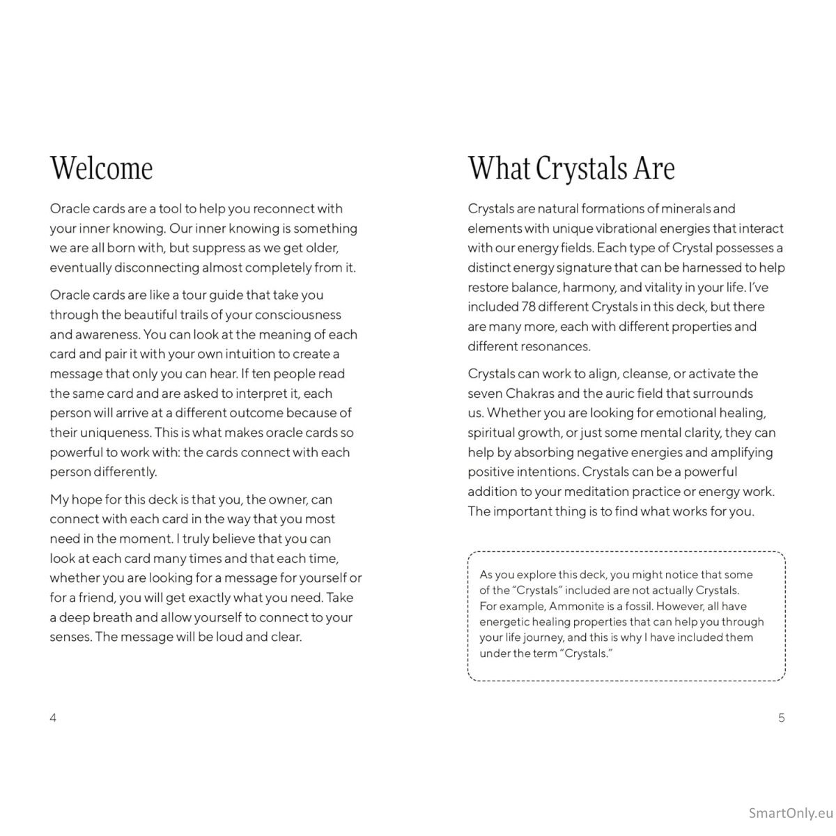 Crystal Orakulo kortos Leaping Hare Press 3