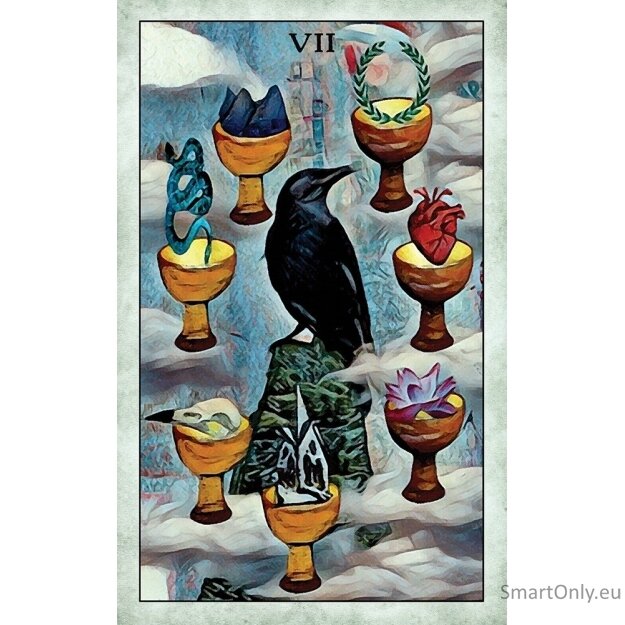 Crow Taro kortos US Games Systems 12 Crow Taro kortos US Games Systems 12