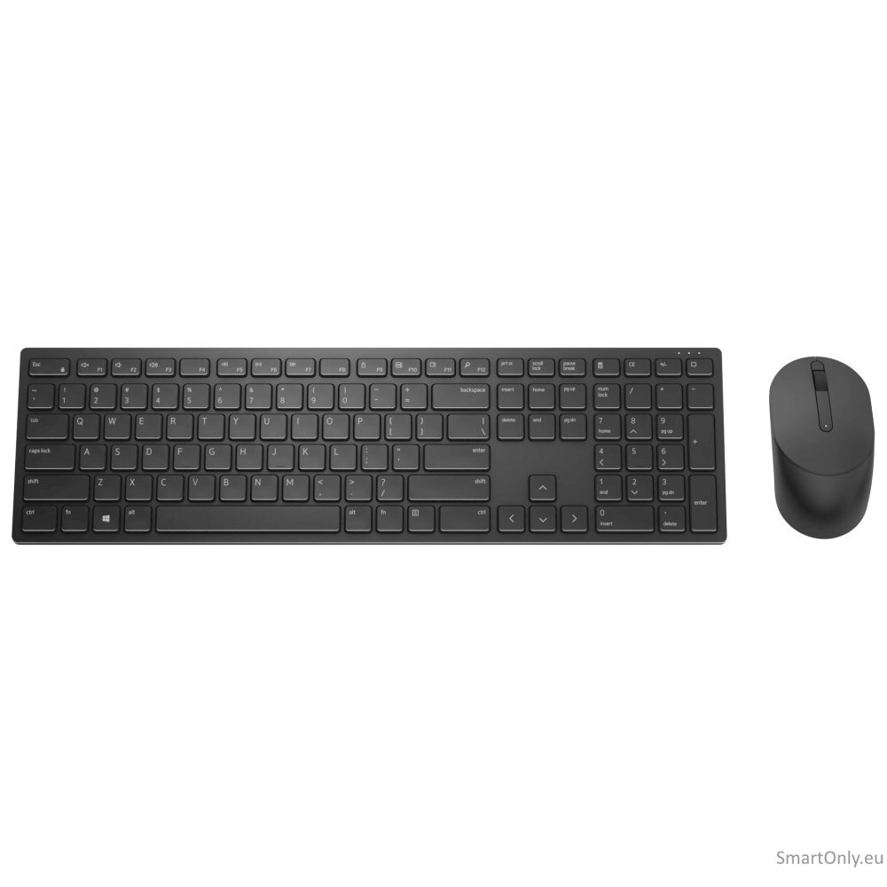 Dell Pro Keyboard and Mouse KM5221W Keyboard and Mouse Set Wireless Batteries included EE Wireless connection Black Dell Pro Keyboard and Mouse KM5221W Keyboard and Mouse Set Wireless Batteries included EE Wireless connection Black