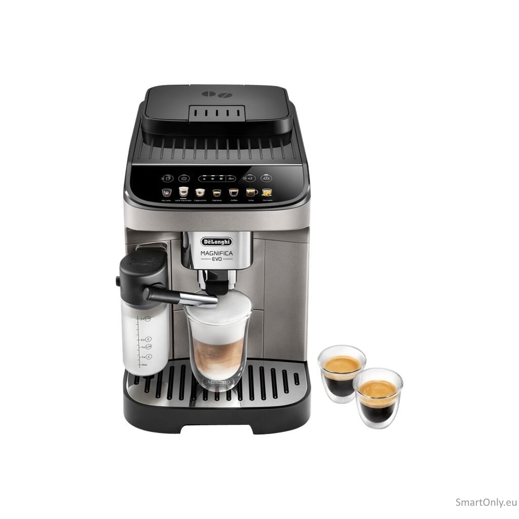 Delonghi | Coffee Maker | ECAM290.81.TB Magnifica Evo | Pump pressure 15 bar | Built-in milk frother | Automatic | 1450 W | Black 5 Delonghi | Coffee Maker | ECAM290.81.TB Magnifica Evo | Pump pressure 15 bar | Built-in milk frother | Automatic | 1450 W | Black 5