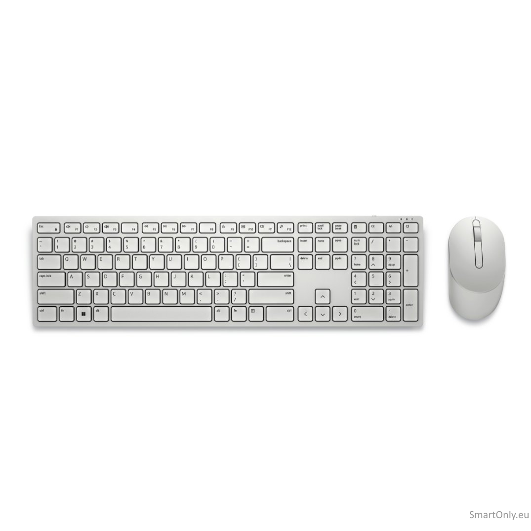 Dell Keyboard and Mouse KM5221W Pro Keyboard and Mouse Set Wireless Mouse included Keyboard Technology - Plunger; Movement Resolution - 4000 dpi RU 2.4 GHz White 2 Dell Keyboard and Mouse KM5221W Pro Keyboard and Mouse Set Wireless Mouse included Keyboard Technology - Plunger; Movement Resolution - 4000 dpi RU 2.4 GHz White 2