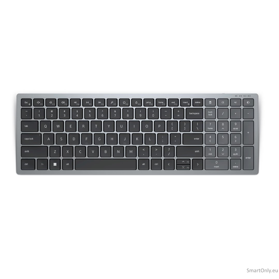 Dell Keyboard KB740 Keyboard Wireless Keyboard Technology - Scissors RU 506 g 2.4 GHz, Bluetooth 5.0 Titan Gray Dell Keyboard KB740 Keyboard Wireless Keyboard Technology - Scissors RU 506 g 2.4 GHz, Bluetooth 5.0 Titan Gray