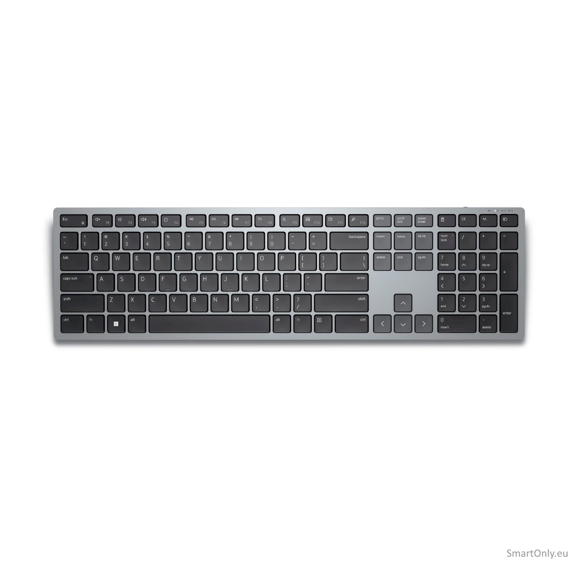Dell Keyboard KB700 Keyboard Wireless Adjustable Height; Keyboard Technology - Scissors RU 2.4 GHz, Bluetooth 5.0 Titan Gray