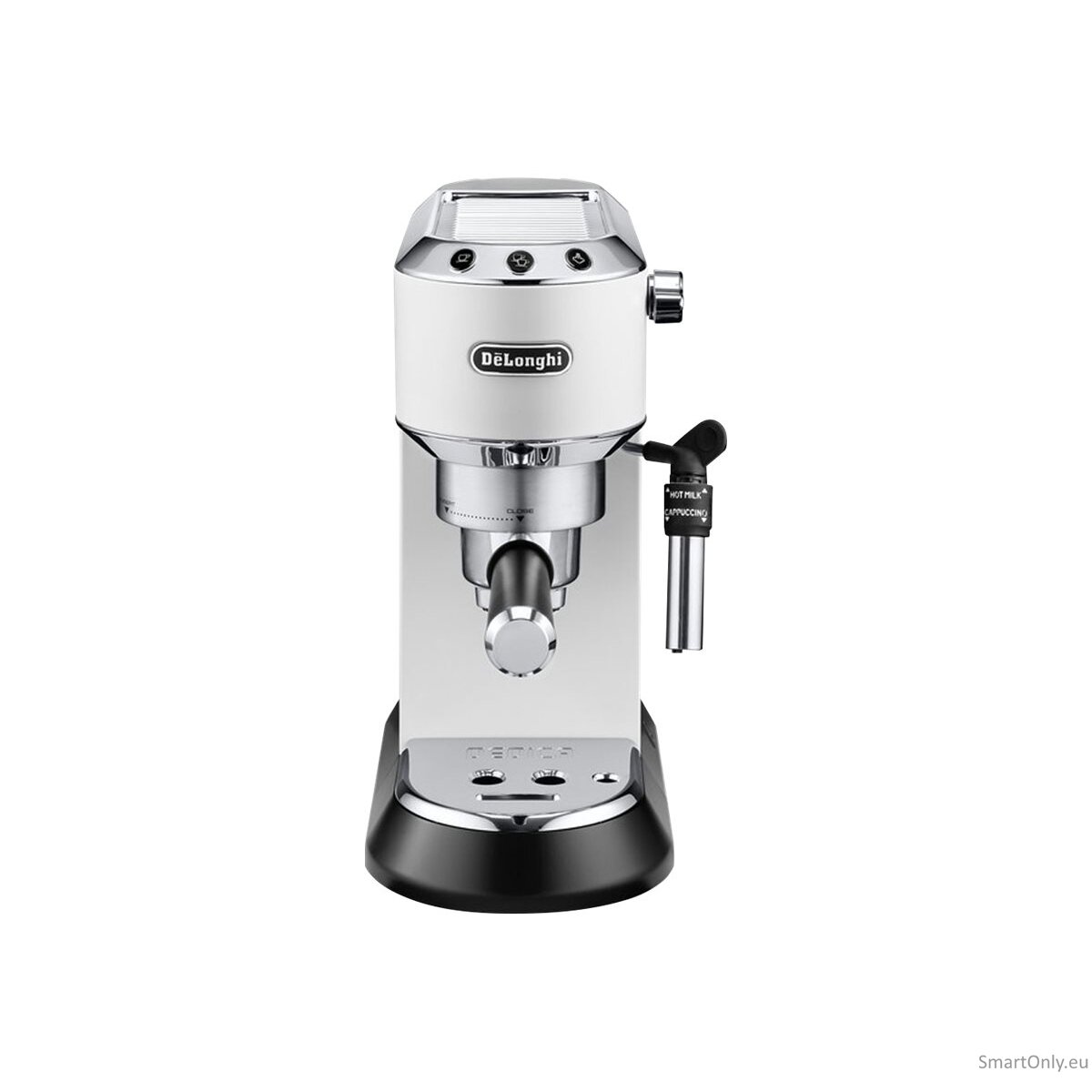 Delonghi | Dedica Pump Espresso | EC685W | Pump pressure 15 bar | Built-in milk frother | Semi-automatic | 1300 W | White 3 Delonghi | Dedica Pump Espresso | EC685W | Pump pressure 15 bar | Built-in milk frother | Semi-automatic | 1300 W | White 3