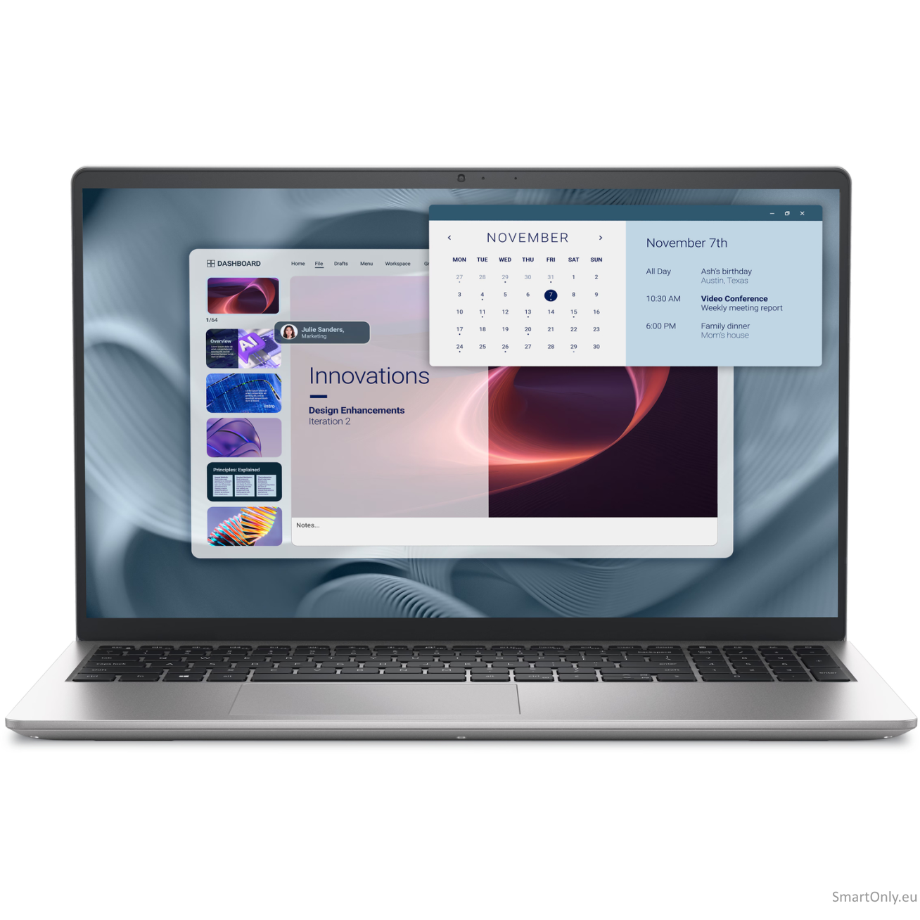 Dell Pro 15 Essential PV15250 | Platinum Silver | 15.6 " | WVA | FHD | 1920 x 1080 pixels | Anti-glare | Intel Core i7 | i7-1355U | 16 GB | DDR5 | Solid-state drive capacity 512 GB | Intel UHD Graphics | Windows 11 Pro | 802.11ax | Keyboard language Engli