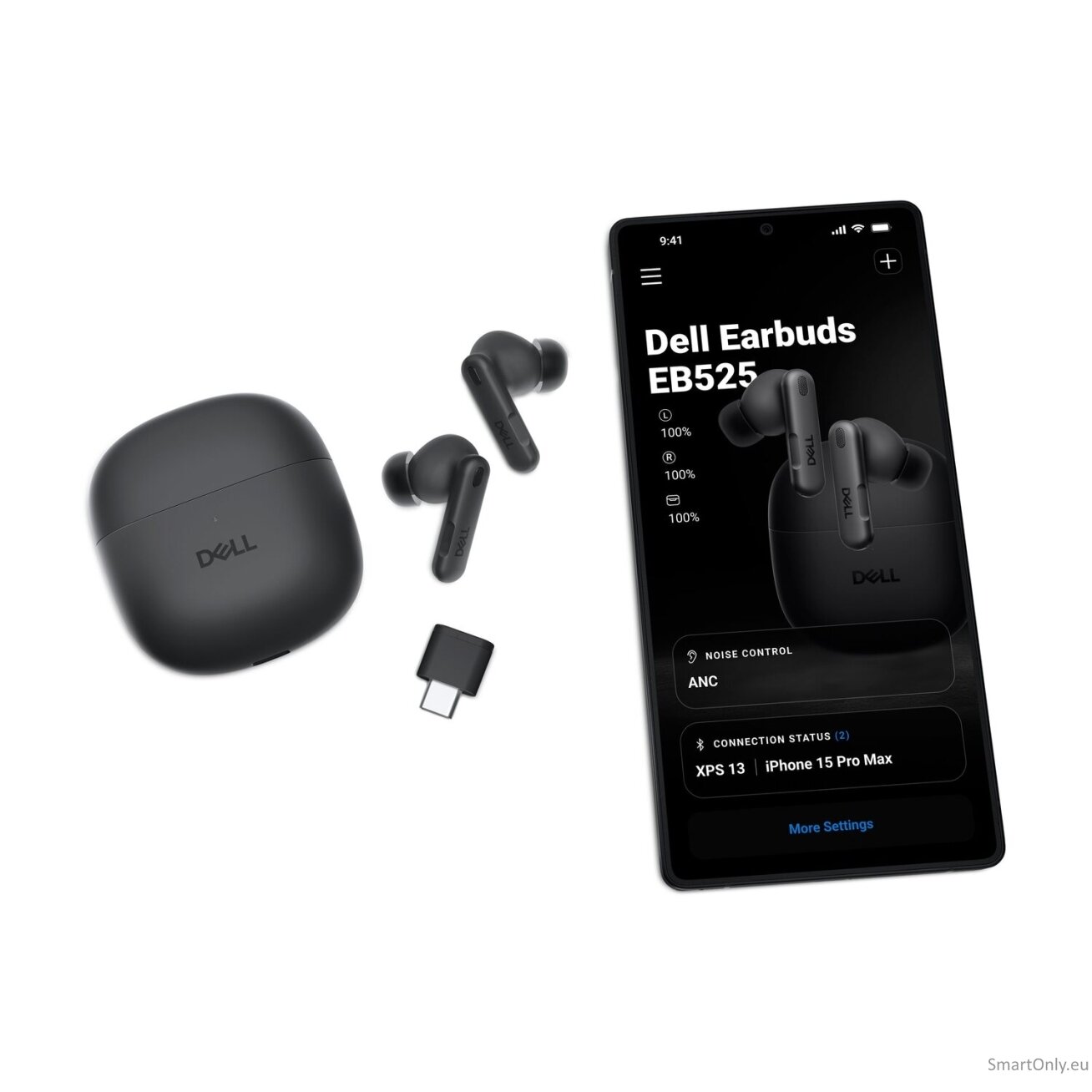Dell Pro Plus Earbuds - EB525 | Built-in microphone | Bluetooth | ANC | Black 9 Dell Pro Plus Earbuds - EB525 | Built-in microphone | Bluetooth | ANC | Black 9