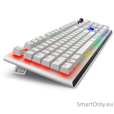 Dell Alienware Tri-Mode AW920K Wireless Gaming Keyboard AlienFX per-key RGB / 16.8 million colors; Hot Keys: Programmable, rocker switch and dial RGB LED light US Wireless Lunar Light CHERRY MX Red Bluetooth Wireless connection Numeric keypad Dell Alienware Tri-Mode AW920K Wireless Gaming Keyboard AlienFX per-key RGB / 16.8 million colors; Hot Keys: Programmable, rocker switch and dial RGB LED light US Wireless Lunar Light CHERRY MX Red Bluetooth Wireless connection Numeric keypad