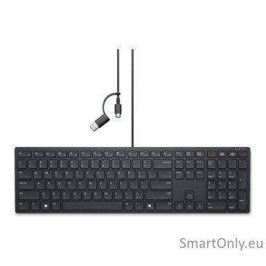 Dell | Collaboration Keyboard | KB525C | Keyboard | Wired | Ukrainian (QWERTY) | Black Dell | Collaboration Keyboard | KB525C | Keyboard | Wired | Ukrainian (QWERTY) | Black