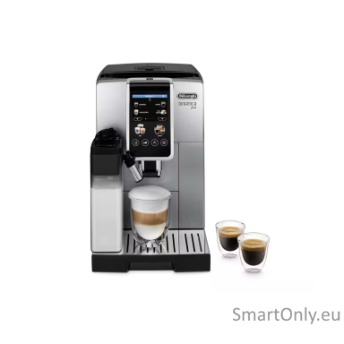 Delonghi | Coffee Maker | Dinamica Plus ECAM380.85.SB | Pump pressure 15 bar | Built-in milk frother | Automatic | 1450 W | Stainless Steel/Black