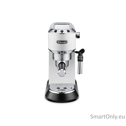 Delonghi | Dedica Pump Espresso | EC685W | Pump pressure 15 bar | Built-in milk frother | Semi-automatic | 1300 W | White Delonghi | Dedica Pump Espresso | EC685W | Pump pressure 15 bar | Built-in milk frother | Semi-automatic | 1300 W | White