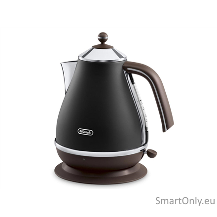 Delonghi | Icona Vintage | KBOV2001BK | Standard kettle | 2000 W | 1.7 L | Stainless steel | 360° rotational base | Black 1 Delonghi | Icona Vintage | KBOV2001BK | Standard kettle | 2000 W | 1.7 L | Stainless steel | 360° rotational base | Black 1