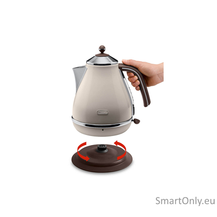 Delonghi | KBOV 2001.BG | Standard kettle | 2000 W | 1.7 L | Stainless steel | 360° rotational base | Beige 2