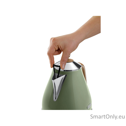 Delonghi | Kettle | KBOV 2001.GR | Electric | 2000 W | 1.7 L | 360° rotational base | Green 3 Delonghi | Kettle | KBOV 2001.GR | Electric | 2000 W | 1.7 L | 360° rotational base | Green 3