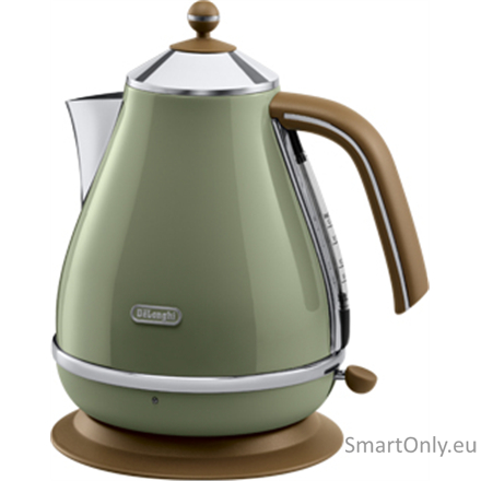 Delonghi | Kettle | KBOV 2001.GR | Electric | 2000 W | 1.7 L | 360° rotational base | Green 4