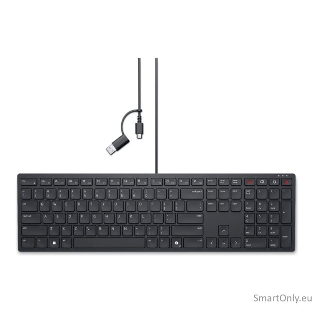 Dell | Collaboration Keyboard | KB525C | Keyboard | Wired | Ukrainian (QWERTY) | Black Dell | Collaboration Keyboard | KB525C | Keyboard | Wired | Ukrainian (QWERTY) | Black