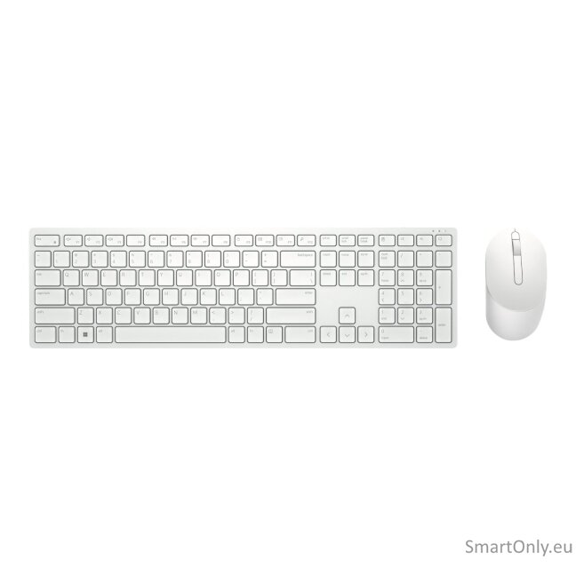 Dell Keyboard and Mouse KM5221W Pro Keyboard and Mouse Set Wireless Mouse included Keyboard Technology - Plunger; Movement Resolution - 4000 dpi RU 2.4 GHz White 4 Dell Keyboard and Mouse KM5221W Pro Keyboard and Mouse Set Wireless Mouse included Keyboard Technology - Plunger; Movement Resolution - 4000 dpi RU 2.4 GHz White 4