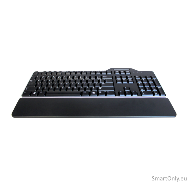 Dell Keyboard US/European (QWERTY) Dell KB-813 Smartcard Reader USB Keyboard Black Kit Dell Smartcard keyboard Wired EN/LT