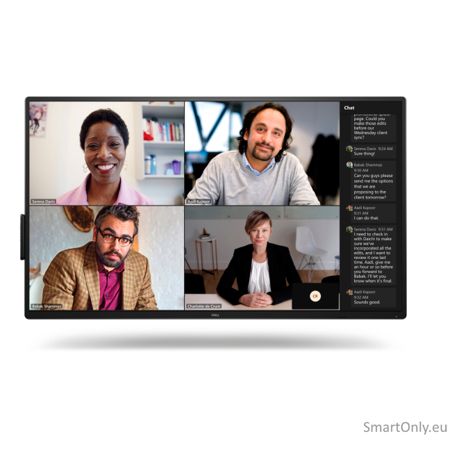 Dell | P5525QC | 55 " | IPS | 4K UHD | 16:9 | 60 Hz | 8 ms | 3840x 2160 pixels | 400 cd/m² | HDMI ports quantity 2 1