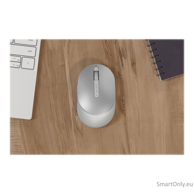 Dell Premier Rechargeable Wireless Mouse MS7421W 2.4GHz Wireless Optical Mouse Wireless - 2.4 GHz, Bluetooth 5.0 Wireless optical Platinum silver 9 Dell Premier Rechargeable Wireless Mouse MS7421W 2.4GHz Wireless Optical Mouse Wireless - 2.4 GHz, Bluetooth 5.0 Wireless optical Platinum silver 9