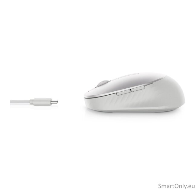 Dell Premier Rechargeable Wireless Mouse MS7421W 2.4GHz Wireless Optical Mouse Wireless - 2.4 GHz, Bluetooth 5.0 Wireless optical Platinum silver 14 Dell Premier Rechargeable Wireless Mouse MS7421W 2.4GHz Wireless Optical Mouse Wireless - 2.4 GHz, Bluetooth 5.0 Wireless optical Platinum silver 14