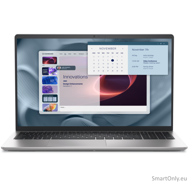 Dell Pro 15 Essential PV15250 | Platinum Silver | 15.6 " | WVA | FHD | 1920 x 1080 pixels | Anti-glare | Intel Core i7 | i7-1355U | 16 GB | DDR5 | Solid-state drive capacity 512 GB | Intel UHD Graphics | Windows 11 Pro | 802.11ax | Keyboard language Engli Dell Pro 15 Essential PV15250 | Platinum Silver | 15.6 " | WVA | FHD | 1920 x 1080 pixels | Anti-glare | Intel Core i7 | i7-1355U | 16 GB | DDR5 | Solid-state drive capacity 512 GB | Intel UHD Graphics | Windows 11 Pro | 802.11ax | Keyboard language Engli