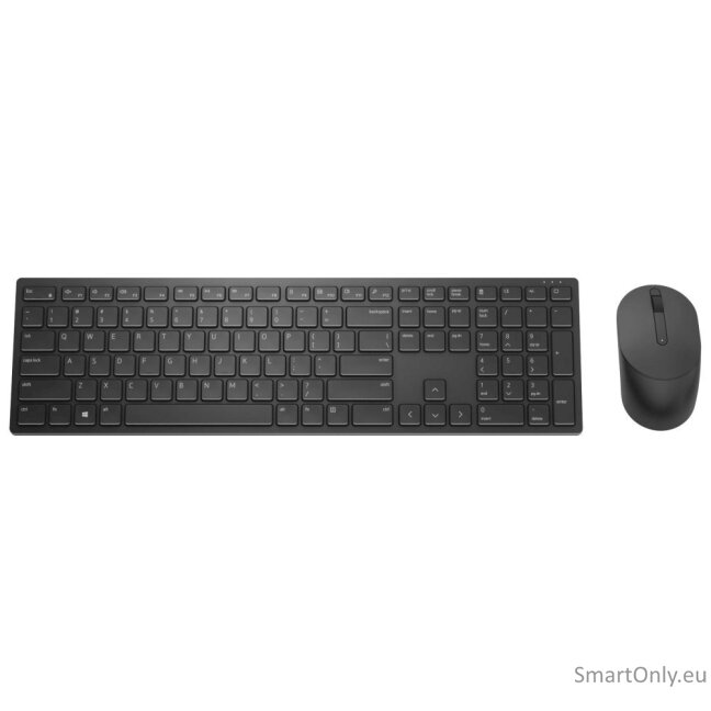 Dell Pro Keyboard and Mouse (RTL BOX)  KM5221W Keyboard and Mouse Set Wireless Batteries included RU Wireless connection Black