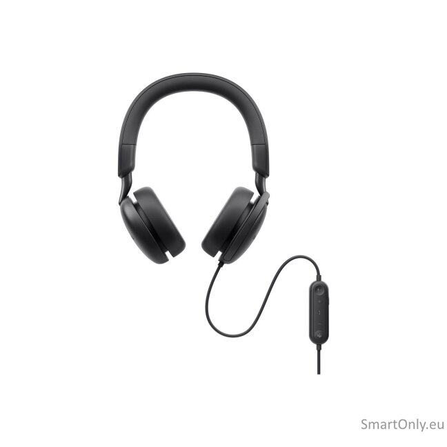 Dell | Pro Wired On-Ear Headset | WH5024 | Built-in microphone | USB Type-A | Black | ANC 10