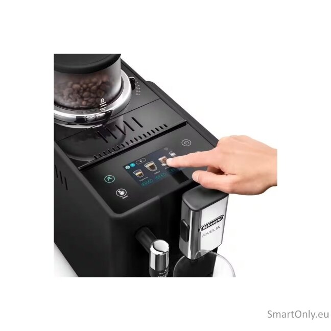 Delonghi Coffee Machine | EXAM 440.35.B RIVELIA | Pump pressure 19 bar | Built-in milk frother | Automatic | 1450 W | Onyx Black 4