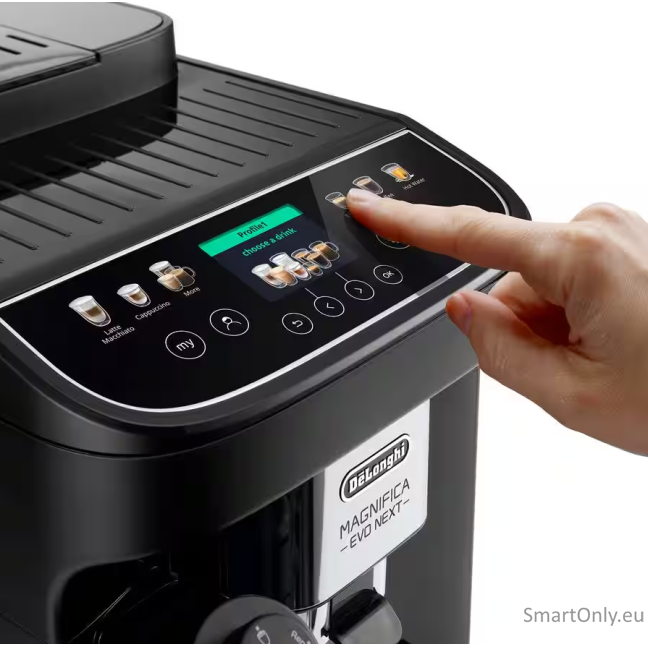 Delonghi Coffee maker | Magnifica Evo | Pump pressure 15 bar | Built-in milk frother | Automatic | 1450 W | Black 3 Delonghi Coffee maker | Magnifica Evo | Pump pressure 15 bar | Built-in milk frother | Automatic | 1450 W | Black 3