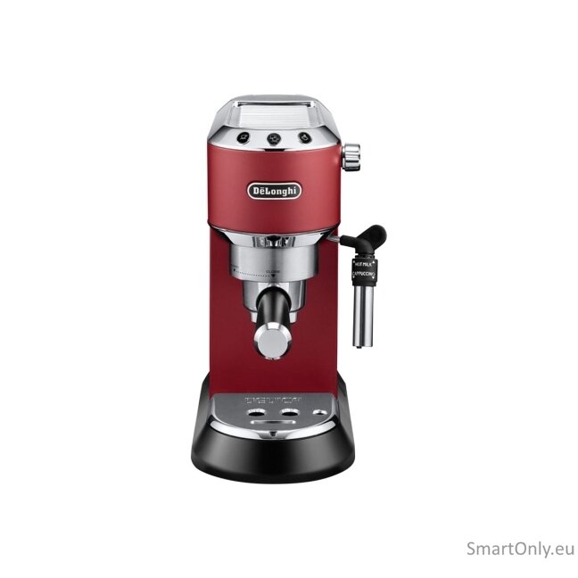 Delonghi | Espresso Coffee Maker | Dedica Style EC 685.R | Pump pressure 15 bar | Built-in milk frother | Semi-automatic | 1300 W | Red 6