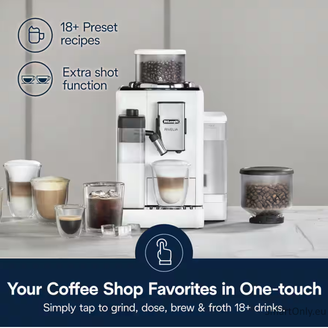DeLonghi Rivelia EXAM440.55.W Bean to Cup 2 DeLonghi Rivelia EXAM440.55.W Bean to Cup 2