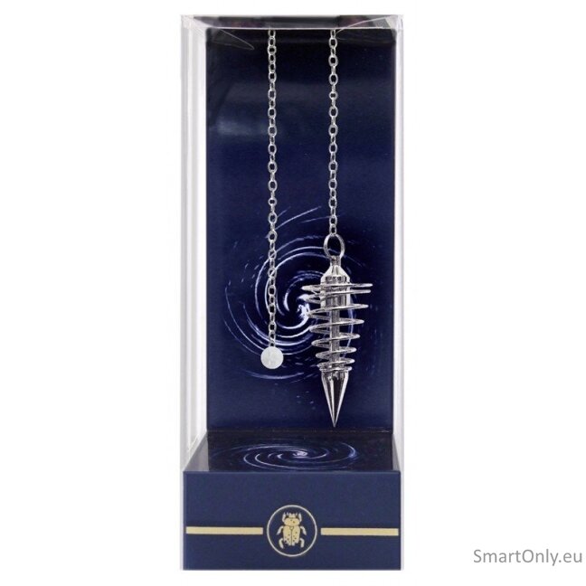 Deluxe Silver Spiral Pendulum Švytuoklė Lo Scarabeo