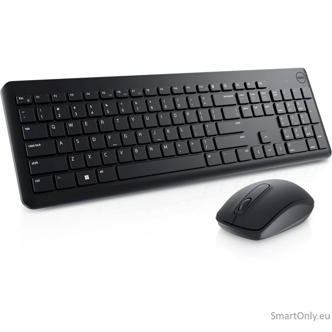 Dell Keyboard and Mouse KM3322W Keyboard and Mouse Set Wireless Batteries included RU Wireless connection Black
