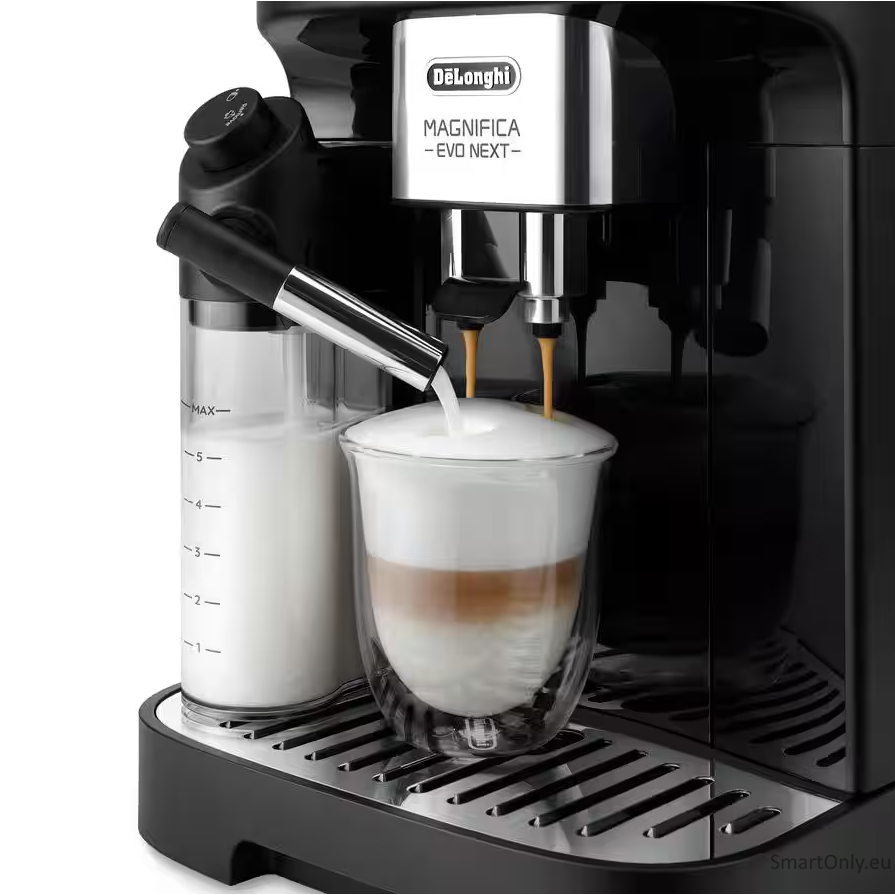 Delonghi Coffee maker | Magnifica Evo | Pump pressure 15 bar | Built-in milk frother | Automatic | 1450 W | Black 2