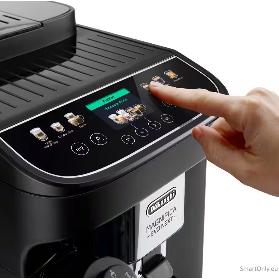 Delonghi Coffee maker | Magnifica Evo | Pump pressure 15 bar | Built-in milk frother | Automatic | 1450 W | Black 3