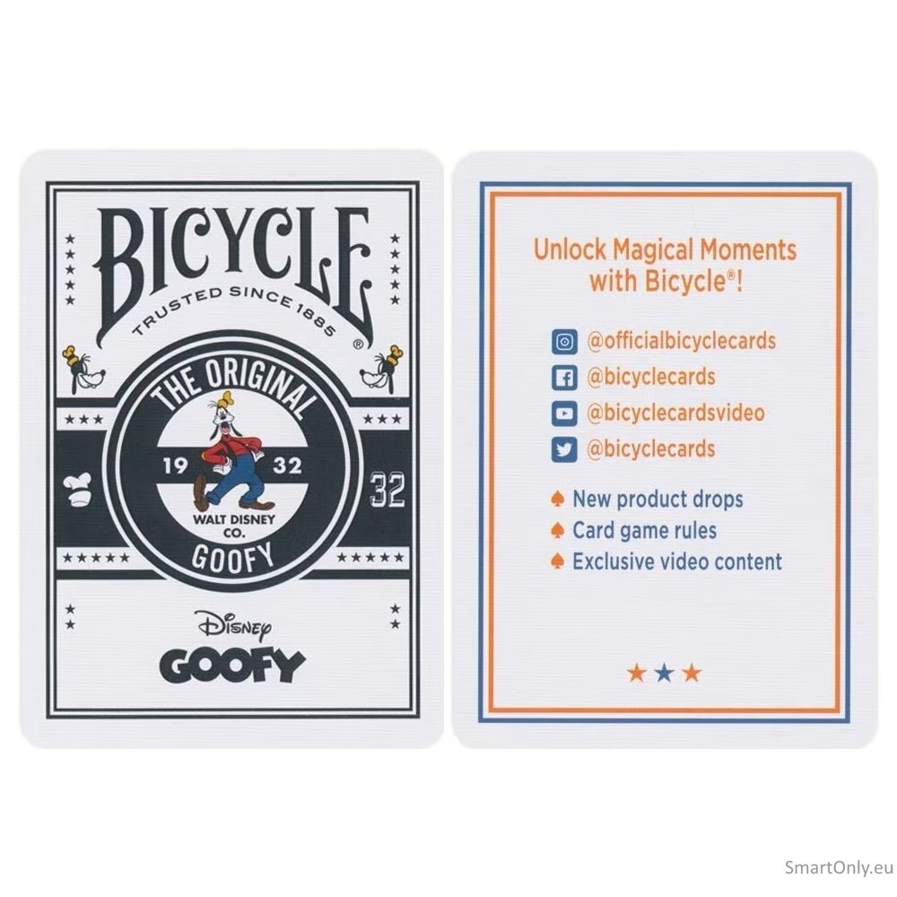 Disney Classic Goofy žaidimo kortos Bicycle 7 Disney Classic Goofy žaidimo kortos Bicycle 7