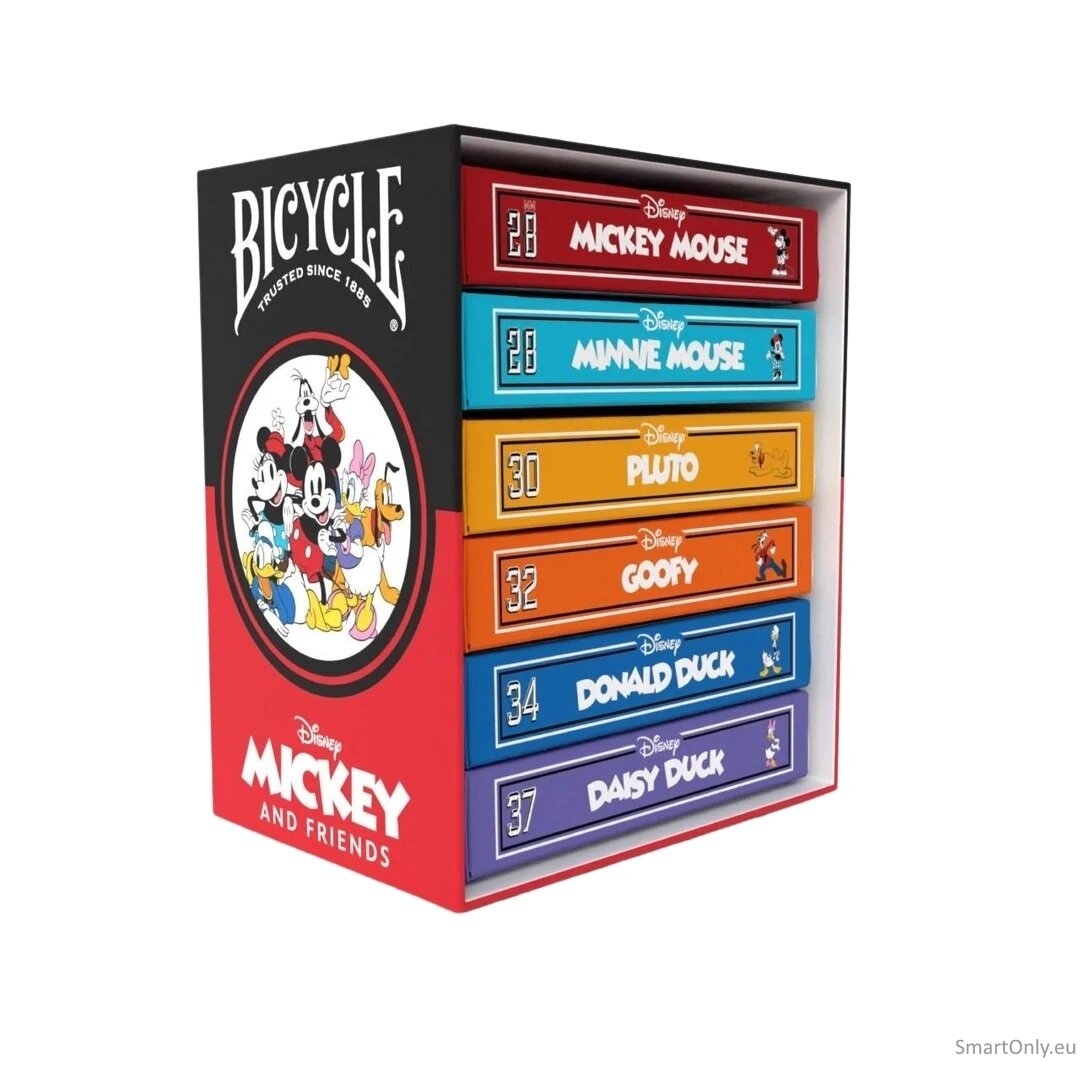 Disney Classic Mickey and Friends 6 kortų kaladžių rinkinys Bicycle Disney Classic Mickey and Friends 6 kortų kaladžių rinkinys Bicycle