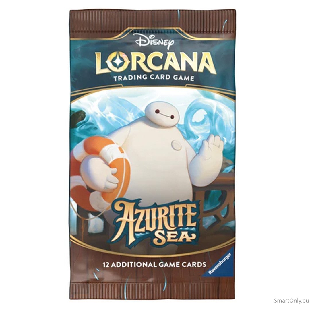 Disney Lorcana Azurite Sea Booster kortų papildymas (12 kortų) (anglų k.) 1 Disney Lorcana Azurite Sea Booster kortų papildymas (12 kortų) (anglų k.) 1