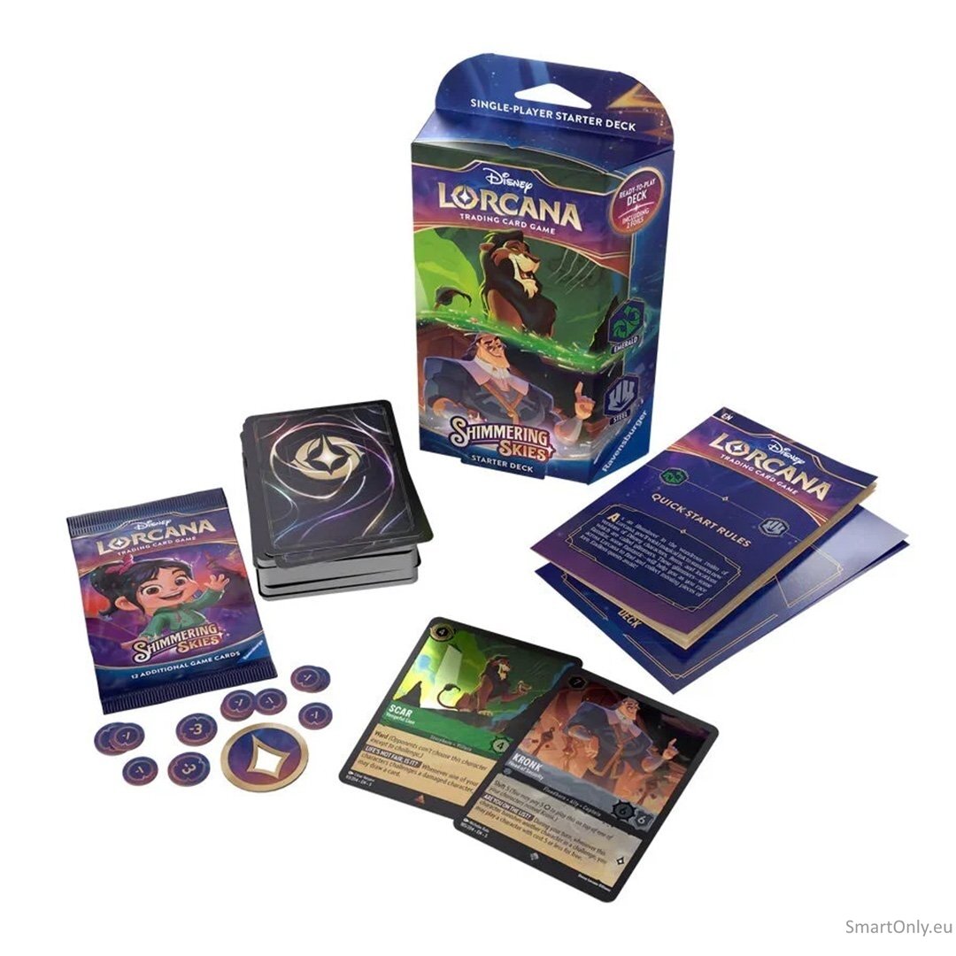 Disney Lorcana: The First Chapter - Scar Kronk pradedančiųjų rinkinys (60 kortų) (anglų k.) 1 Disney Lorcana: The First Chapter - Scar Kronk pradedančiųjų rinkinys (60 kortų) (anglų k.) 1