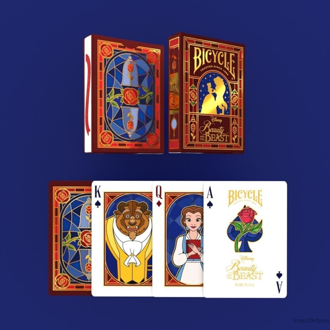 Disney Beauty and the Beast žaidimo kortos Bicycle 3