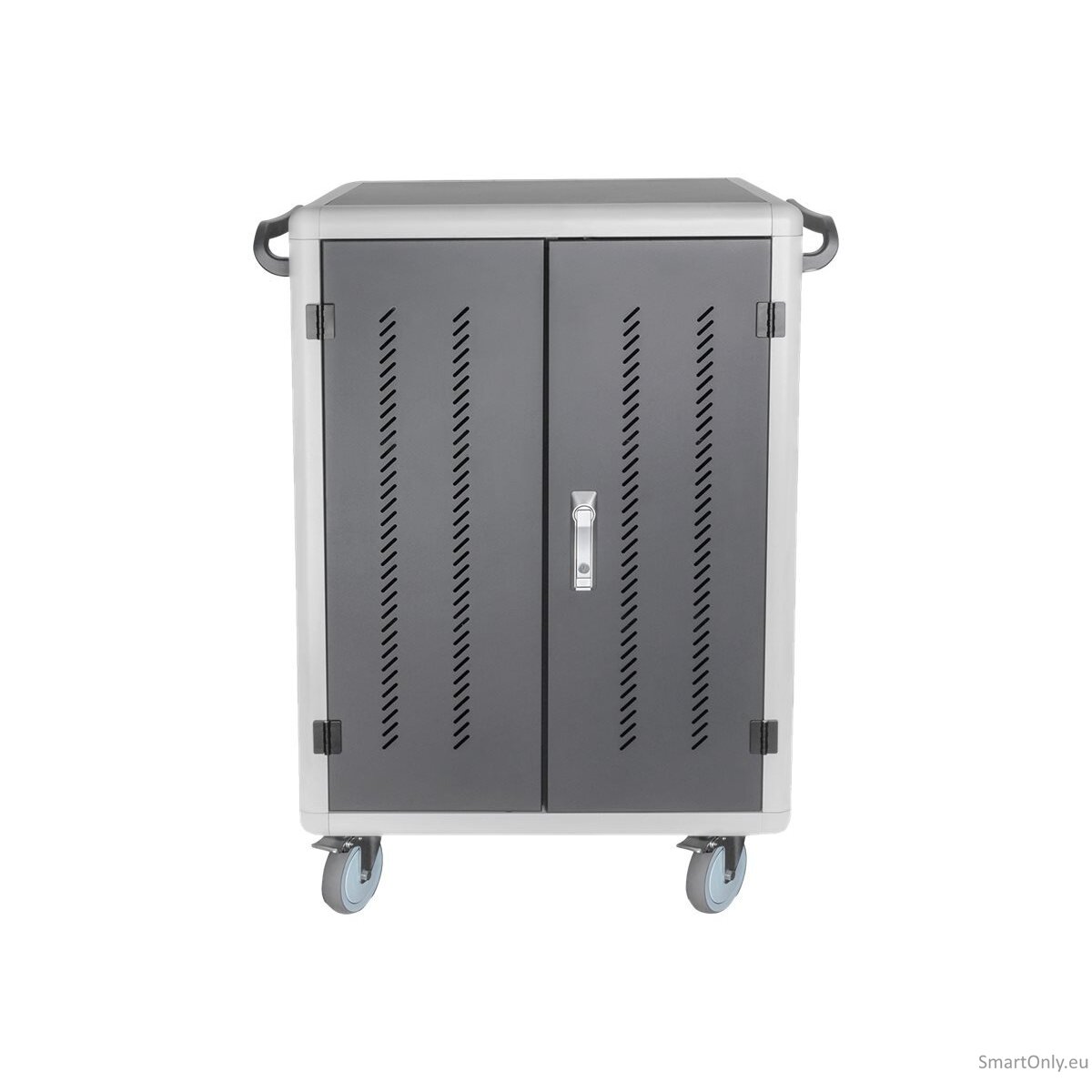 Digitus | Black | Charging Trolley 30 Notebooks / Tablets up to 15.6" | Pressure lock system with swiveling lever handle on the front and back door, lockable; Safety plug socket with switch on the side 13 Digitus | Black | Charging Trolley 30 Notebooks / Tablets up to 15.6" | Pressure lock system with swiveling lever handle on the front and back door, lockable; Safety plug socket with switch on the side 13