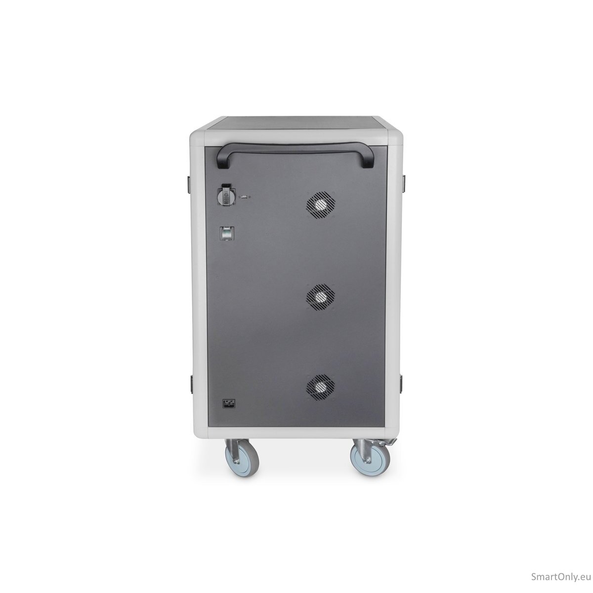 Digitus | Black | Charging Trolley 30 Notebooks / Tablets up to 15.6" | Pressure lock system with swiveling lever handle on the front and back door, lockable; Safety plug socket with switch on the side 6 Digitus | Black | Charging Trolley 30 Notebooks / Tablets up to 15.6" | Pressure lock system with swiveling lever handle on the front and back door, lockable; Safety plug socket with switch on the side 6