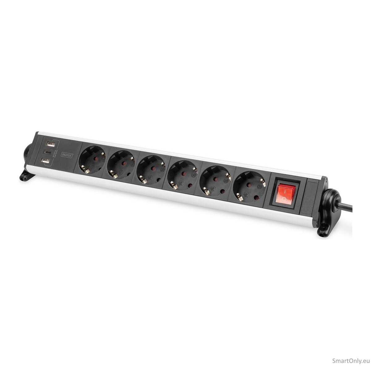 Digitus | Office Power Strip | DA-70624 | Silver/Black Digitus | Office Power Strip | DA-70624 | Silver/Black