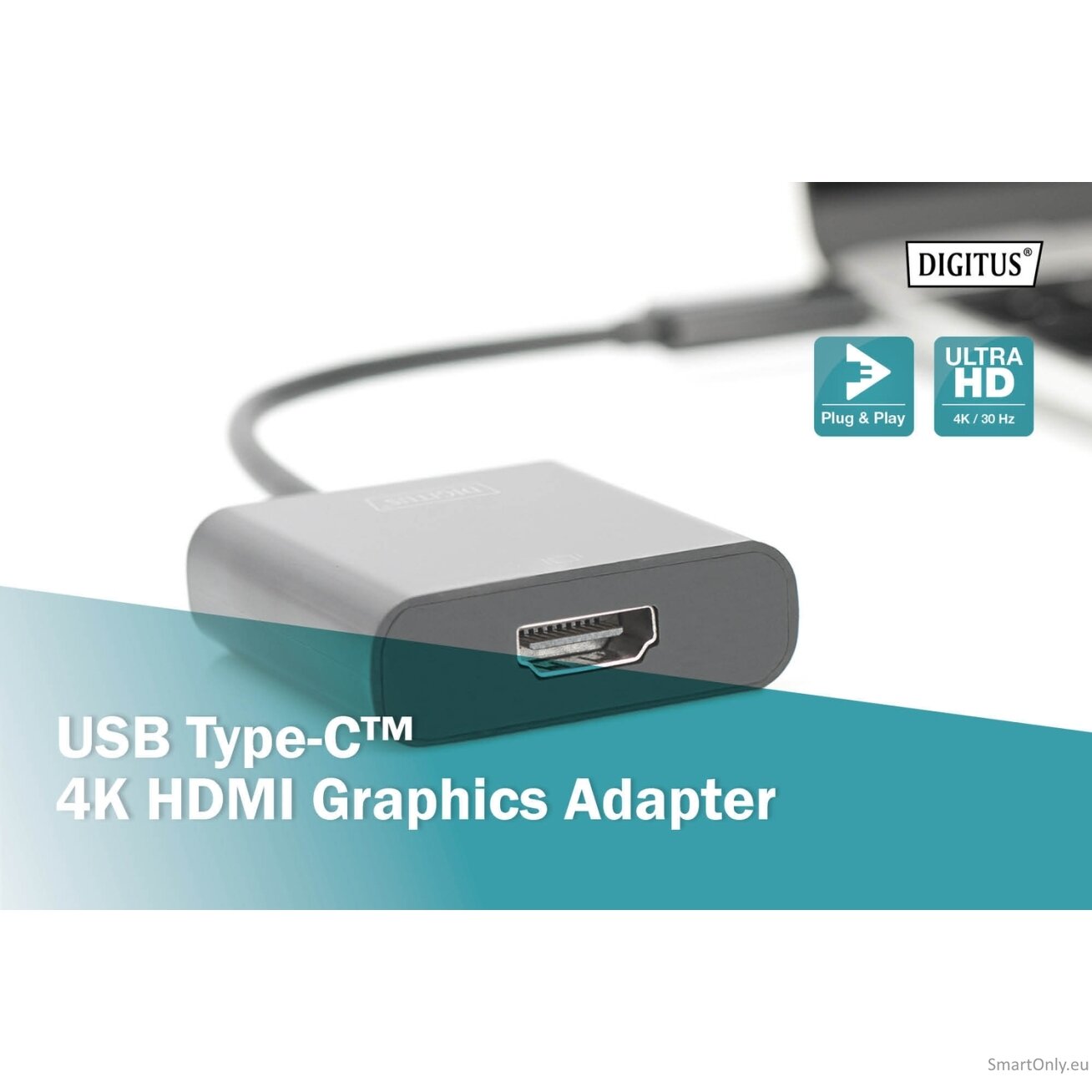 Digitus | USB Type-C to HDMI Adapter | DA-70852 | Black | USB Type-C | 0.15 m 5